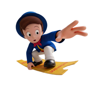 Le Petit Mineur, mascotte historique de Mediavision